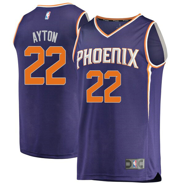 Maillot nba Phoenix Suns Icon Edition Homme Deandre Ayton 22 Pourpre